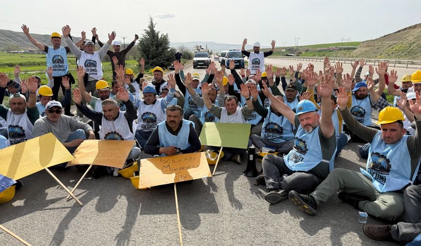 Eskişehir’de maden ve enerji işçilerinden maaş ve tazminat tepkisi