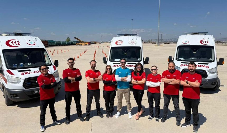 Eskişehir’de ambulans sürücülerine saha eğitimi