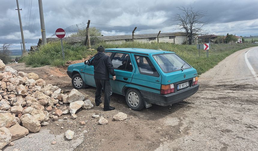 Eskişehir-Alpu yol çalışması mahalleyi mağdur etti: Mahalleliyi ‘hapsettiler'