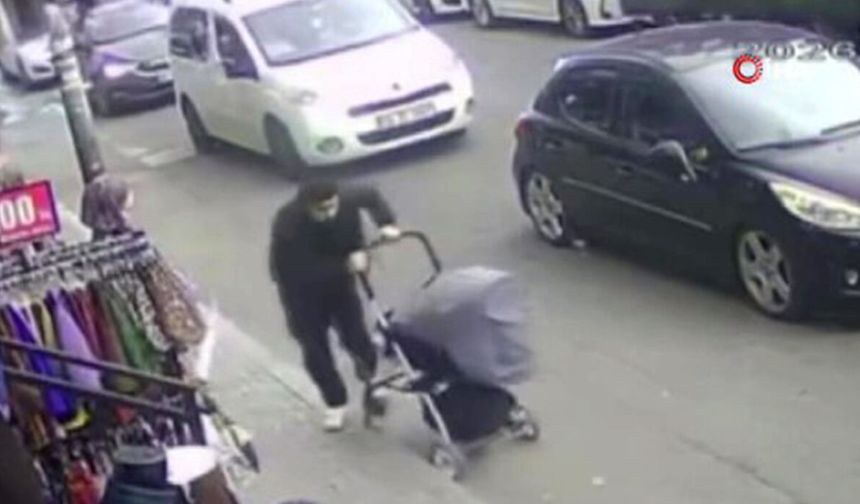 Küçükçekmece’de şiddetli rüzgarda kopan boru parçası caddede duran adamın kafasına düştü