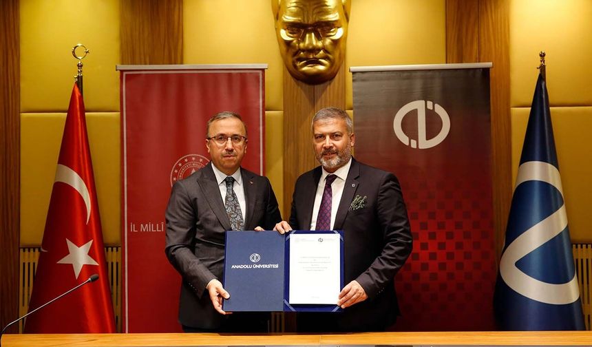 Anadolu Üniversitesi ile Eskişehir İl Milli Eğitim Müdürlüğü iş birliği protokolü imzalandı