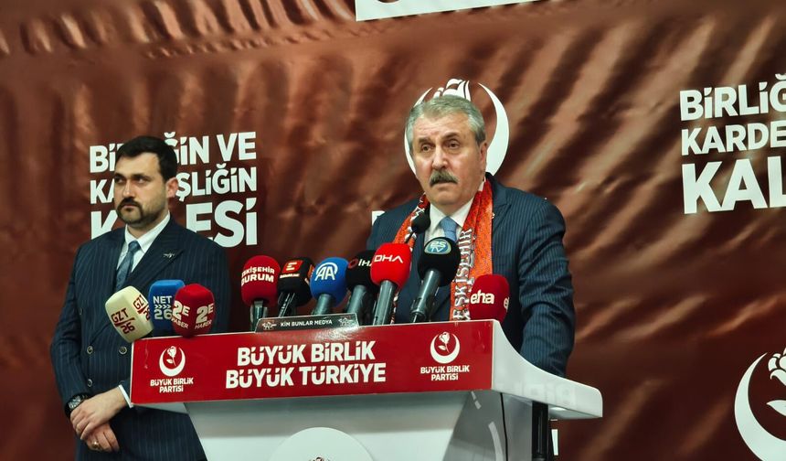 BBP Genel Başkanı Destici Eskişehir’de konuştu: “Şehri yeniden ayağa kaldıracağız”