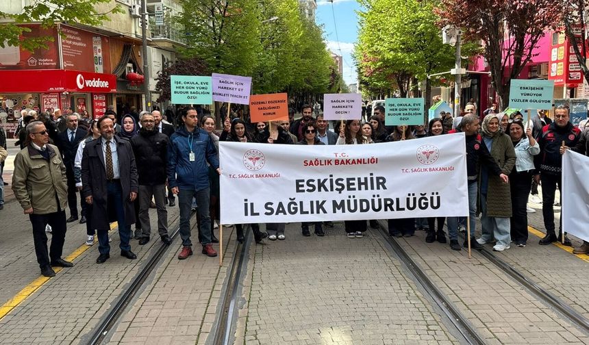 Eskişehir’de sağlık için yürüdüler