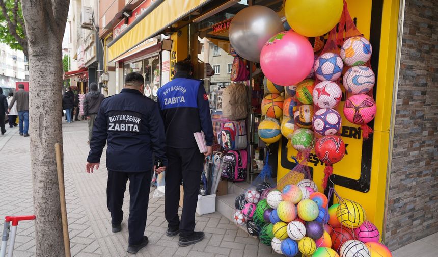 Eskişehir'de kaldırım işgallerine sıkı denetim