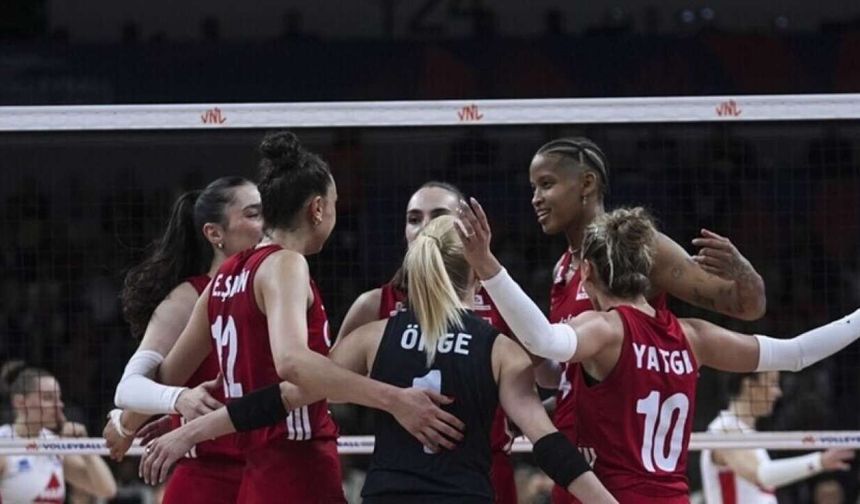 A Milli Kadın Voleybol Takımı, Almanya’yı 3-2 mağlup etti