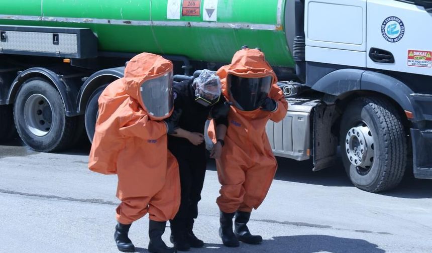 Eskişehir’de nefes kesen tatbikat: Amonyak sızıntısı ve yangın senaryoları gerçeği aratmadı!