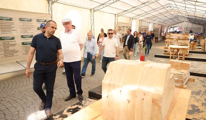 Odunpazarı’nda ahşabın sesi yükseliyor: Uluslararası heykel festivali tüm coşkusuyla sürüyor