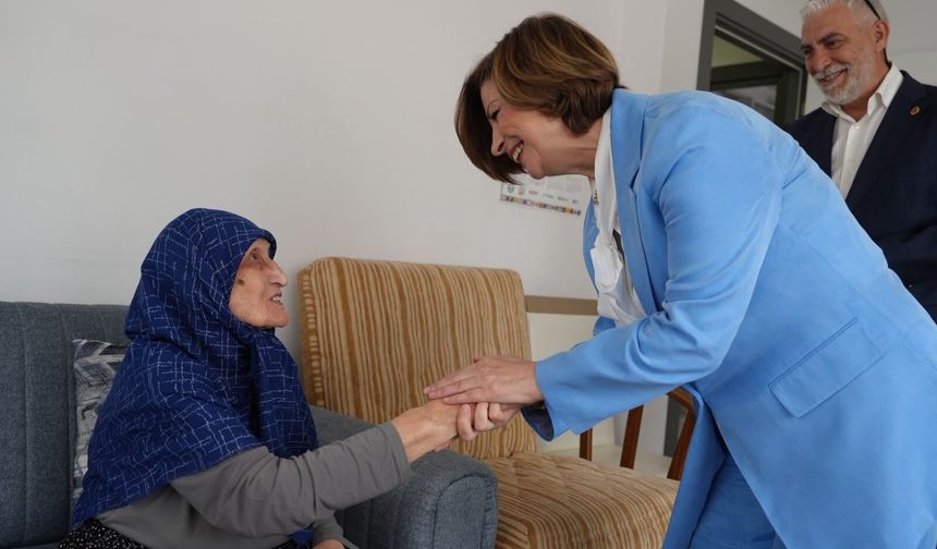 Başkan Ünlüce’den 93 yaşındaki Fadime teyzeye anlamlı ziyaret