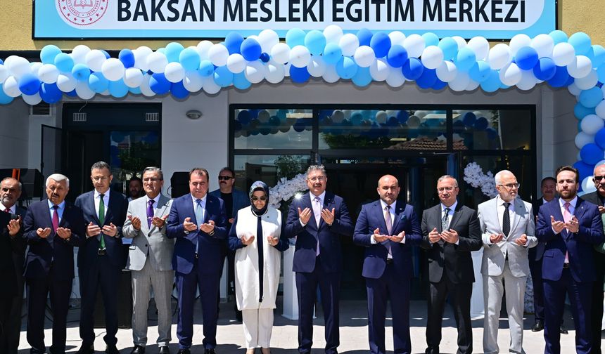 Baksan Mesleki Eğitim Merkezi açıldı