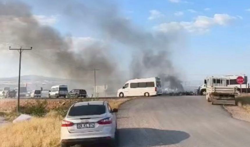 Eskişehir’de yangın panik yarattı!
