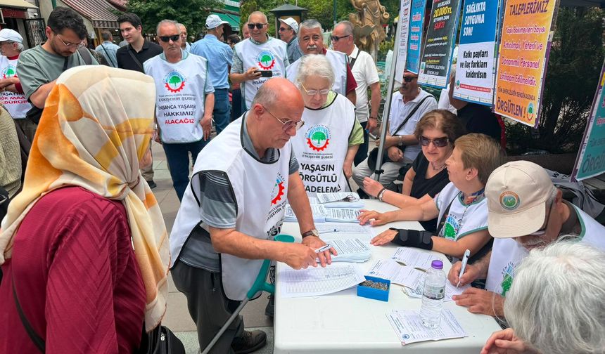 Eskişehir'de emeklilerden Cumhurbaşkanlığına uzanacak imza kampanyası: "Yetkiyi bizden yana kullanın"