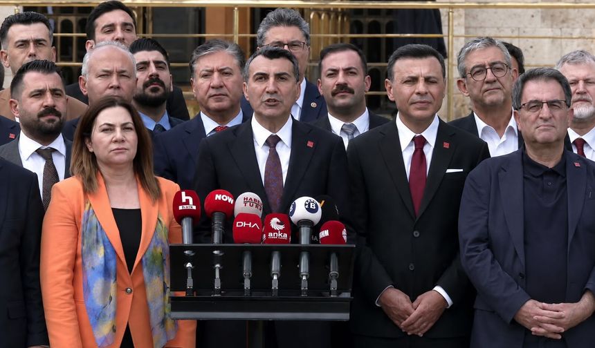 CHP İl Başkanları TBMM'den seslendi: Talat Yalaz ortak bildiriye katıldı