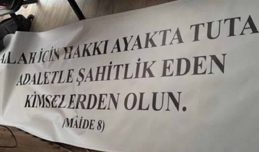 Ayet-i Kerime pankartına bir engel de Eskişehir'de