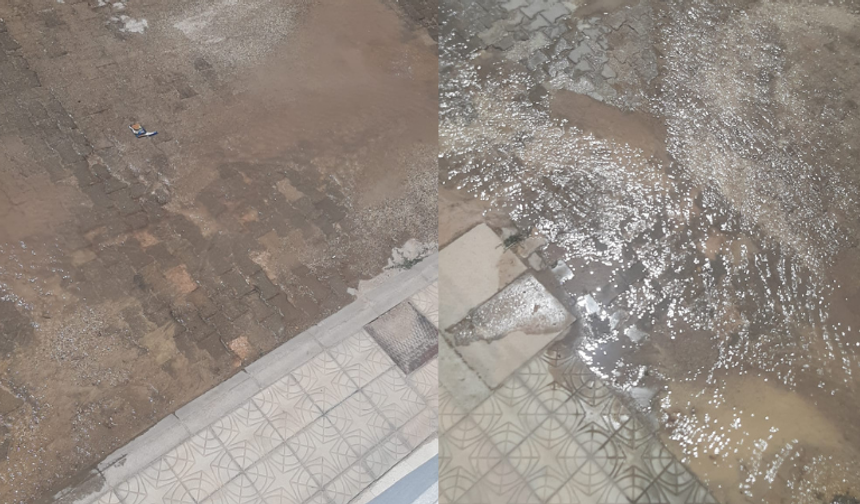 Eskişehir'de su borusu patladı: Yollar göle döndü