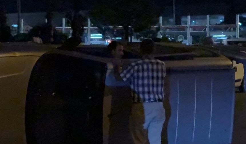 Kaza yaptığı aracıyla gitmek istedi, ekiplere zor anlar yaşattı