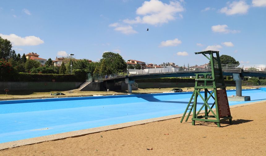 Kentpark Yapay Plajı'nda kapsamlı yenileme çalışmaları tamamlanıyor