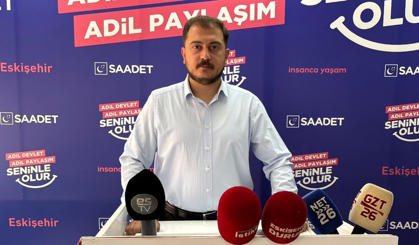 Saadet Partisi Eskişehir Gençlik Kolları Başkanı Ateş: “Türkiye yönetim krizinin sonuçlarını yaşıyor”