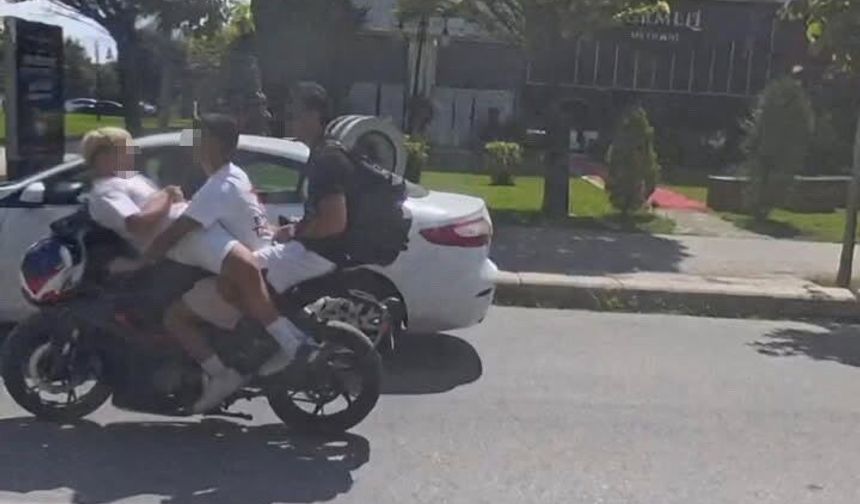 Eskişehir'de pes dedirten yolculuk: Motosiklete ters bindi