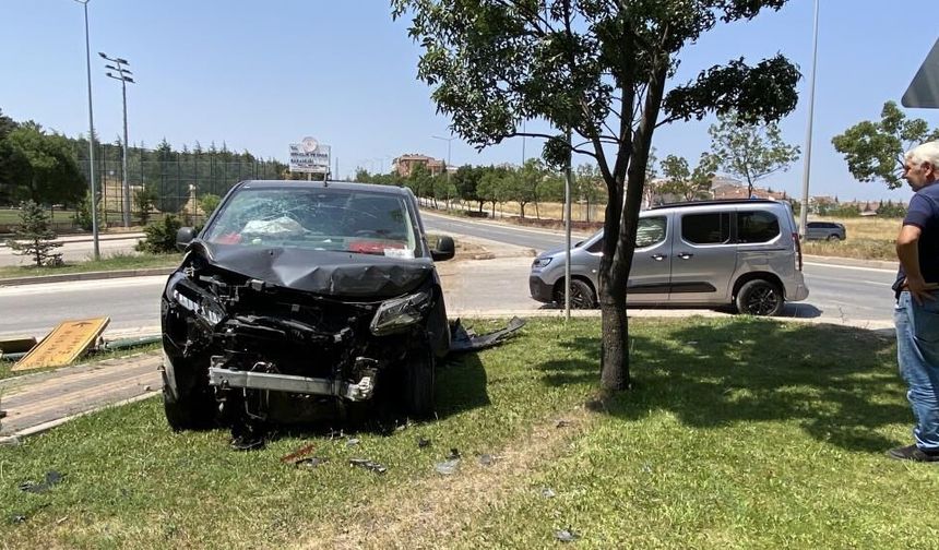 Eskişehir'de korkutan kaza: 2 yaralı