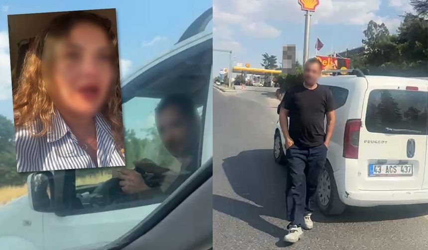 Eskişehir'de trafikteki kavga kamerada