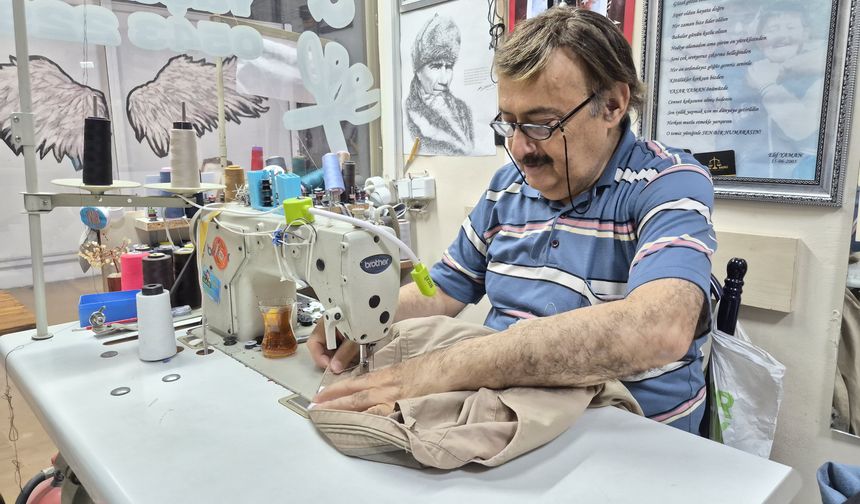 Eskişehir’de 46 yıllık terzi mesleğinin değişimini anlattı