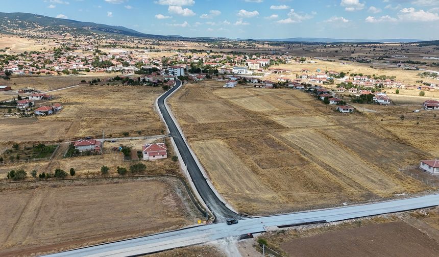 Eskişehir'in o ilçesinde yol çalışmaları tamamlandı