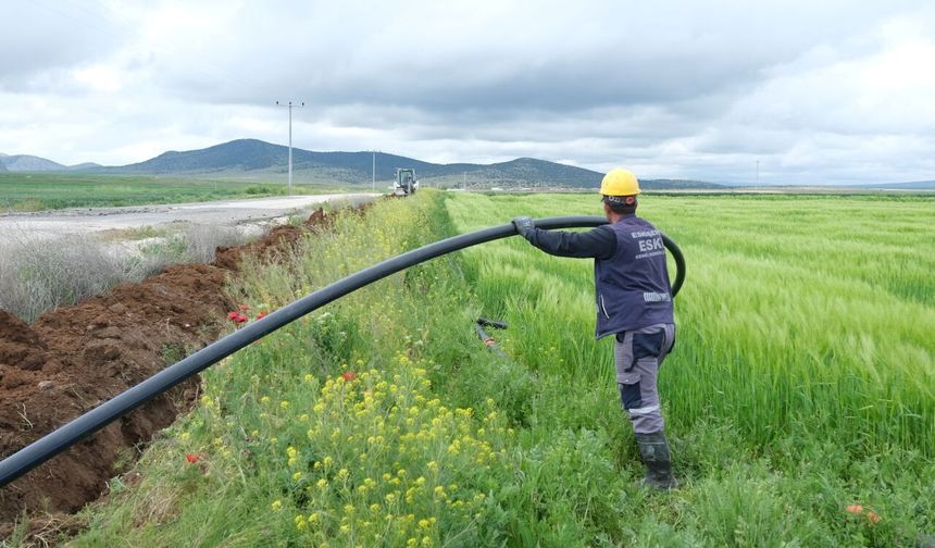 Seyitgazi’de su altyapısı güçlendirildi: Yeni terfi hattı devrede