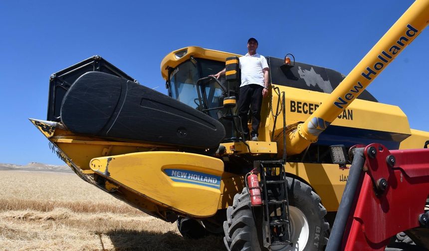 Beylikova Belediyesi hasadı tamamladı: 755 ton hububat üretildi