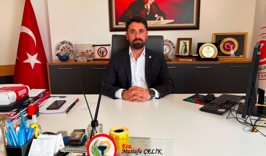 Eskişehir Eczacı Odası Başkanı Çelik: “10 binden fazla eczacı işsiz”