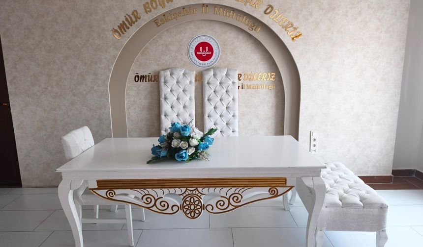 Eskişehir’de müftülükte nikâh kıydıranların sayısı arttı: 7 ayda 141 çift evlendi