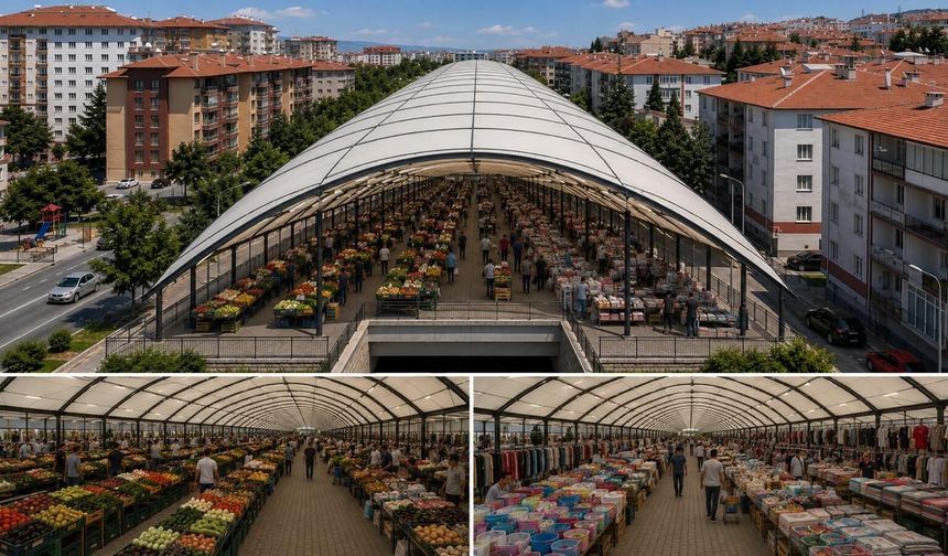 Eskişehir Çarşamba Pazarı için yeni proje: Kubbe çatılı modern pazar alanı yapılacak