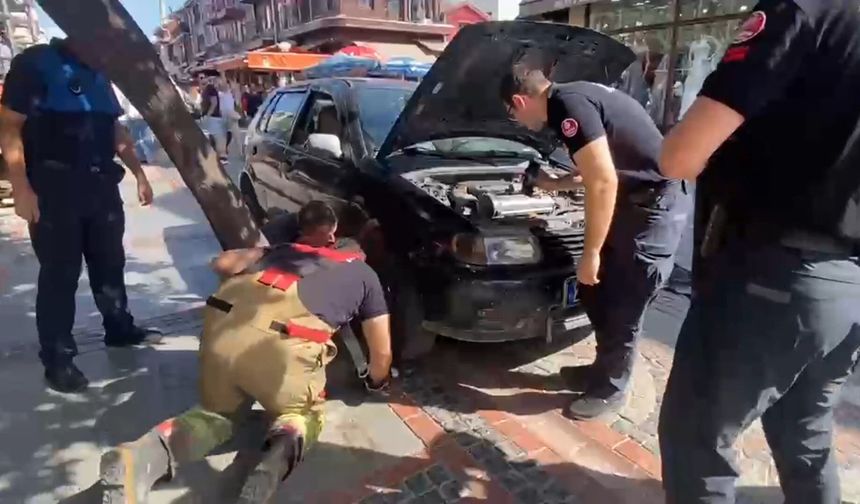 Kaputtan miyav sesi geldi, itfaiye ekipleri harekete geçti