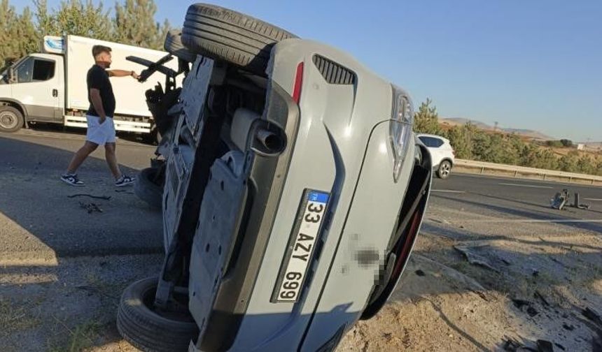 Eskişehir'de kontrolden çıkan otomobil yan yattı: 1 yaralı