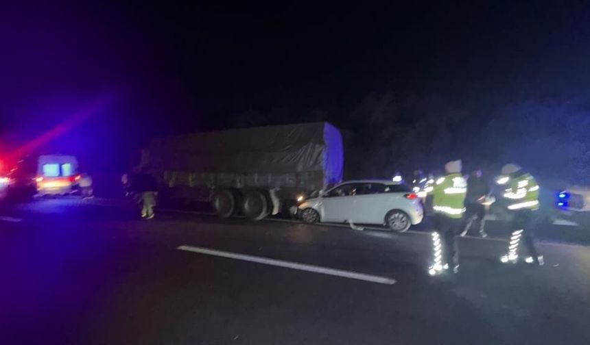 Eskişehir kara yolunda kaza: 1 ölü, 2 yaralı