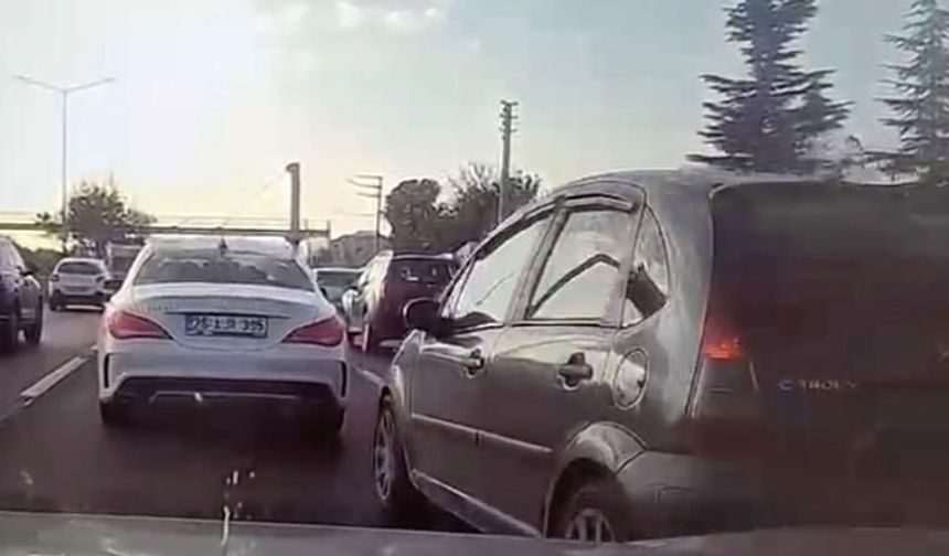 Eskişehir’de faciadan dönüldü: Sinyal vermeden önüne geçti, ani fren yaptı