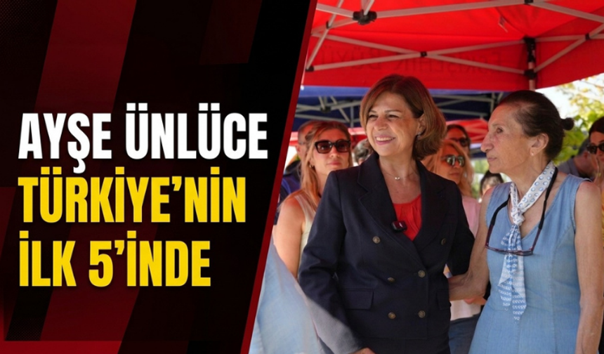 Ayşe Ünlüce Türkiye’nin ilk 5’inde