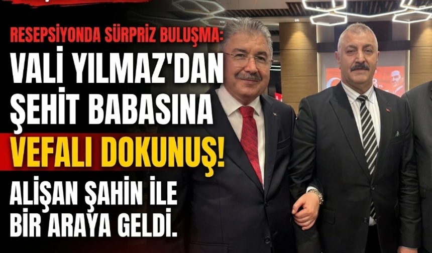 Eskişehir'de tören alanında tepki gösteren şehit babası Vali Yılmaz ile bir araya geldi