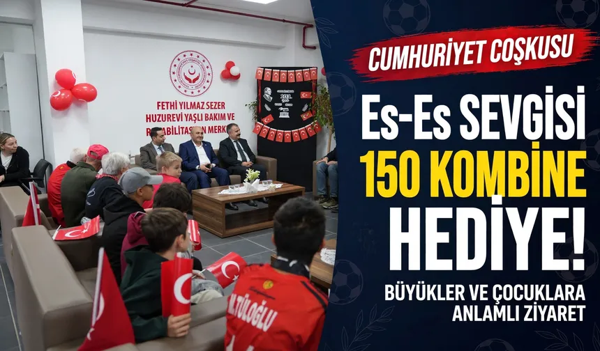 Eskişehirspor sevgisini Cumhuriyet coşkusuyla buluşturan ziyaret