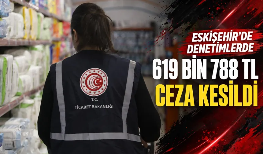 Eskişehir'de denetimlerde 619 bin 788 TL ceza kesildi