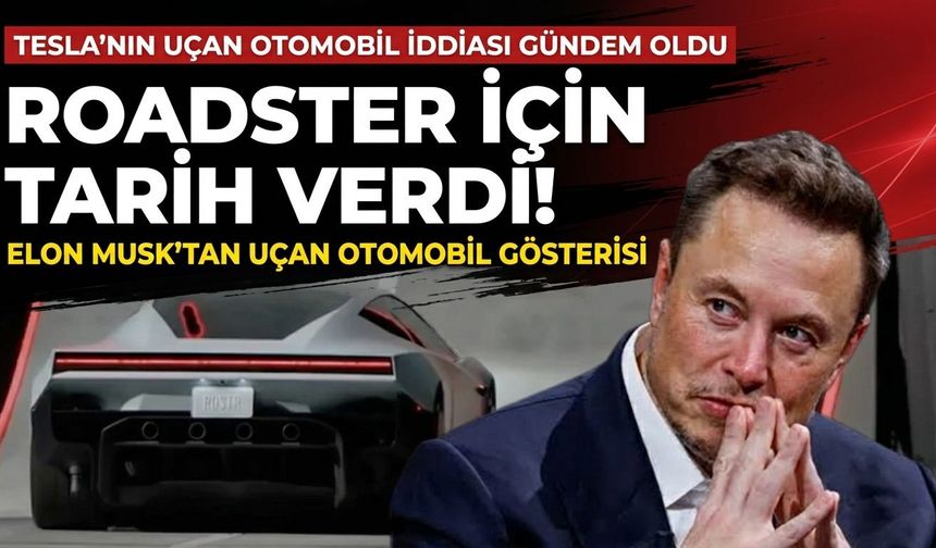 Elon Musk’tan uçan otomobil gösterisi: Roadster havada takla attı