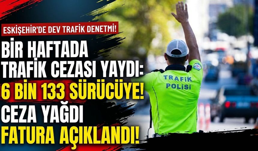 Eskişehir’de 29 bin 582 araç ve sürücü kontrol edildi