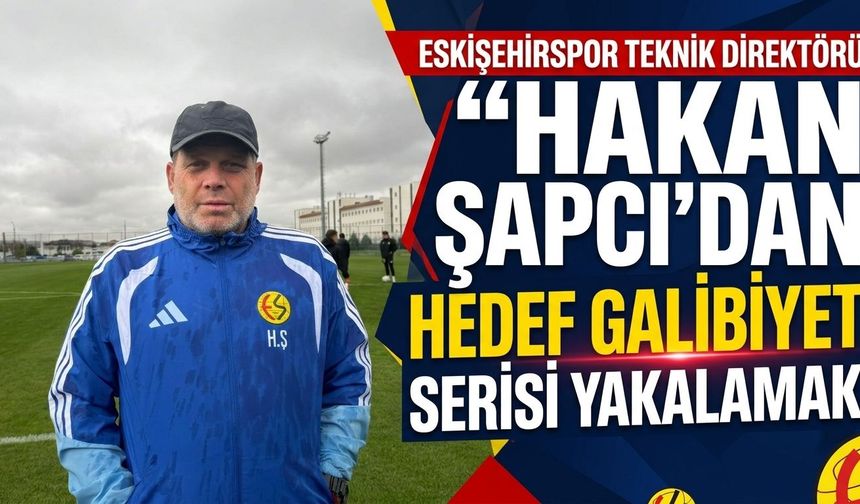 Hakan Şapcı: “Hedefimiz galibiyet serisi yakalamak”