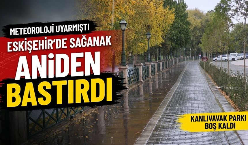 Eskişehir'de sağanak yağış etkili oldu