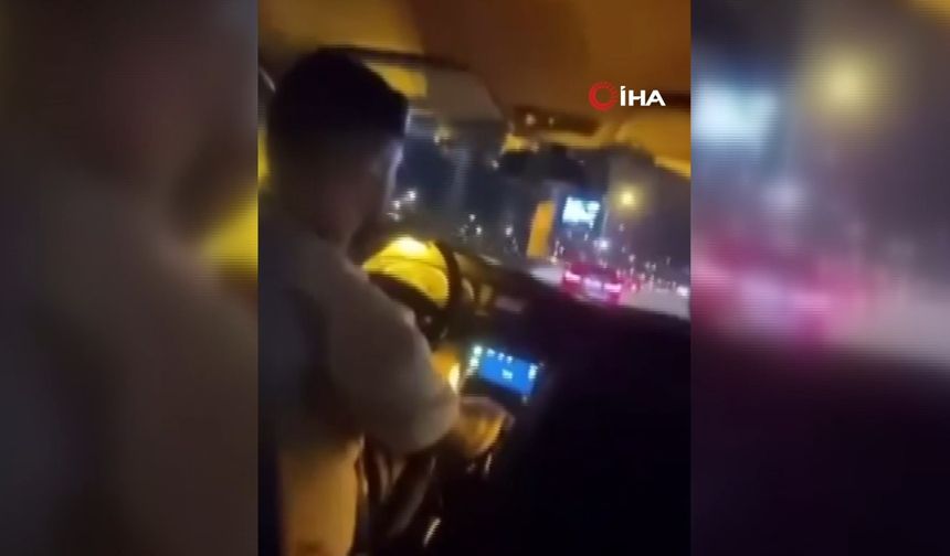 Yol kesen trafik magandaları otomobilde bebek olmasına rağmen tehditlere devam etti